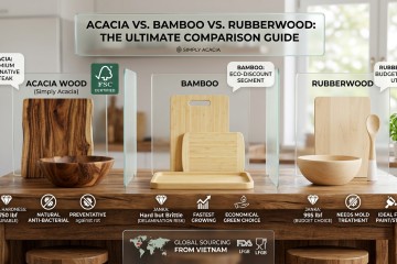 The Ultimate Comparison: Acacia vs. Bamboo vs. Rubberwood for Home Decor